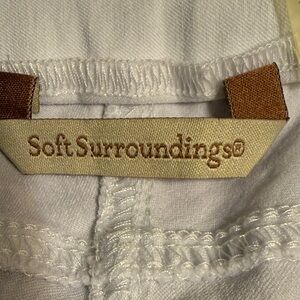 Soft Surroundings White Cropped Pants